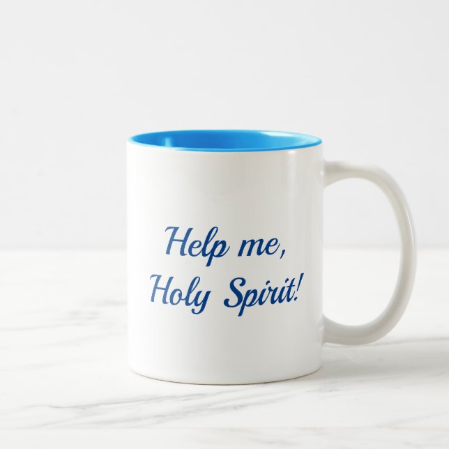 De Café Em Dois Tons Ajude-me caneca do Espírito Santo (Direita)