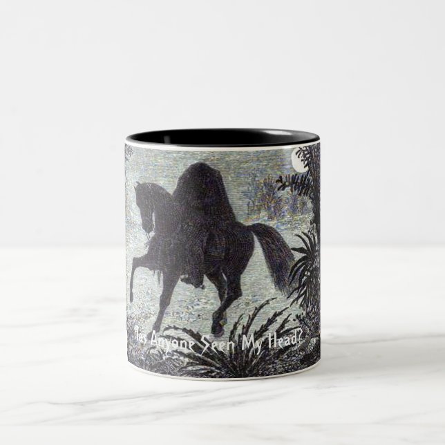 De Café Em Dois Tons Alguém Viu Minha Cabeça? Caneca (Centro)