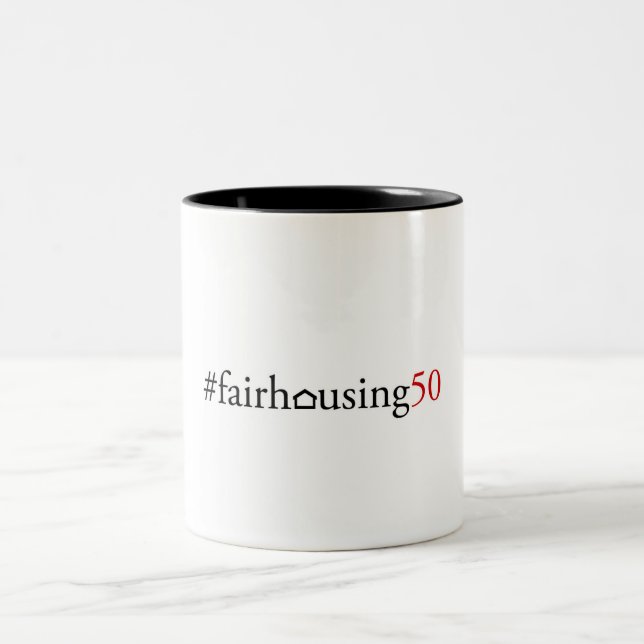 De Café Em Dois Tons Alojamento justo 50 (hashtag) - caneca (Centro)