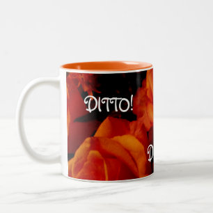 De Café Em Dois Tons Ame-o Ditto caneca