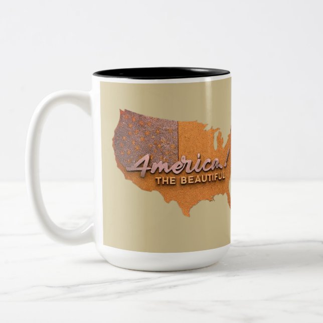De Café Em Dois Tons América, a linda caneca (Esquerda)