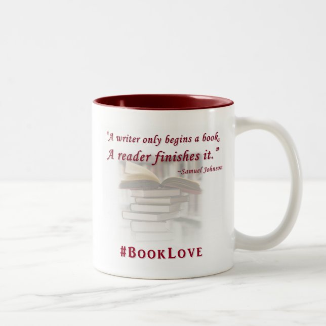 De Café Em Dois Tons #AmorPorLivros caneca (Direita)