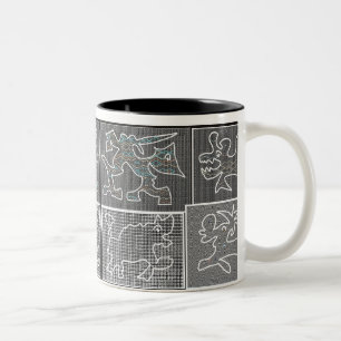 De Café Em Dois Tons animais da caneca quatro