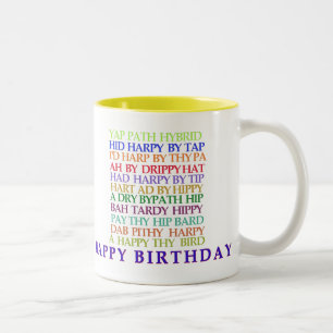De Café Em Dois Tons Aniversário, caneca