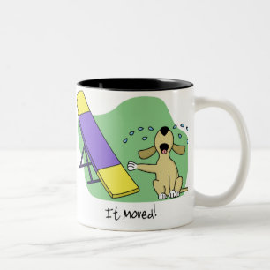 De Café Em Dois Tons Aprendendo a caneca da agilidade do Teeter
