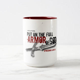 De Café Em Dois Tons Armadura da caneca do deus