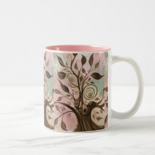 De Café Em Dois Tons Árvore da caneca da vida