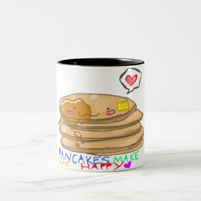 De Café Em Dois Tons as panquecas fazem-me a caneca feliz (Centro)