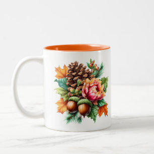 De Café Em Dois Tons Autumn É Uma Linda Caneca