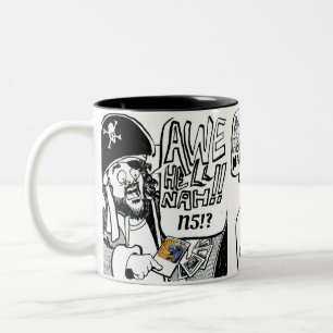 De Café Em Dois Tons Awe Hell Nah! Caneca