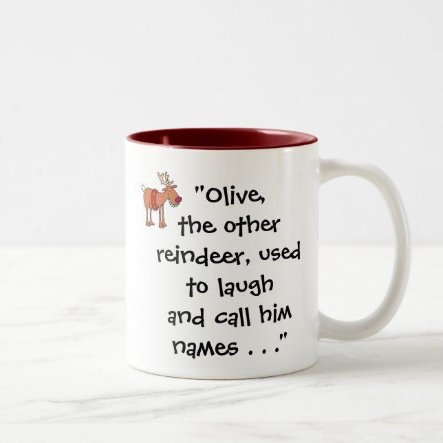 De Café Em Dois Tons "Azeitona, caneca da outra rena" (Direita)