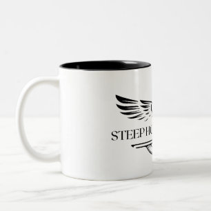 De Café Em Dois Tons Banda do Steep Hollow - caneca do logotipo