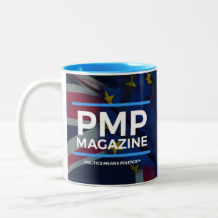 De Café Em Dois Tons Bandeiras novas da caneca UK/EU do compartimento