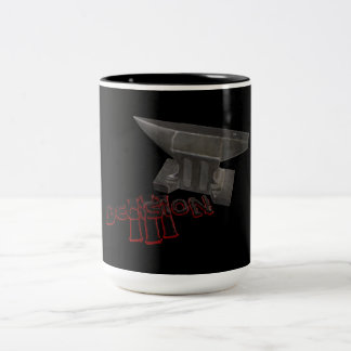 De Café Em Dois Tons Batente da mosca da caneca da decisão 3