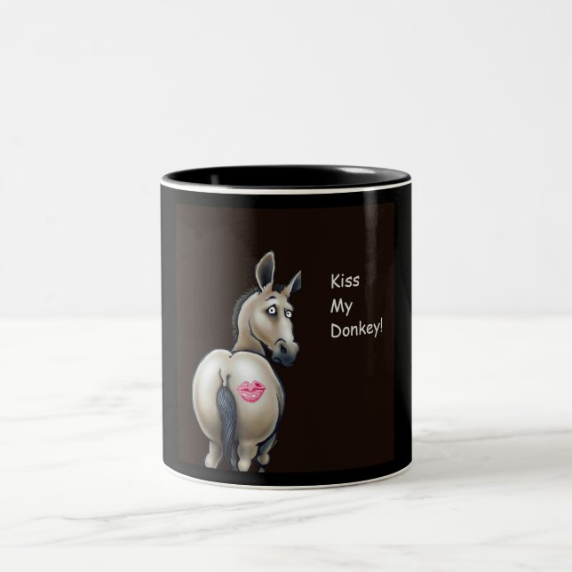 De Café Em Dois Tons beije minha caneca do asno (Centro)