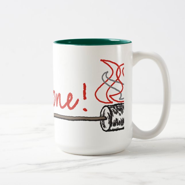 De Café Em Dois Tons Bem cozido! Caneca (Direita)