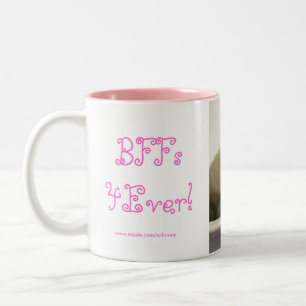 De Café Em Dois Tons BFFs4Ever! Caneca - rosa