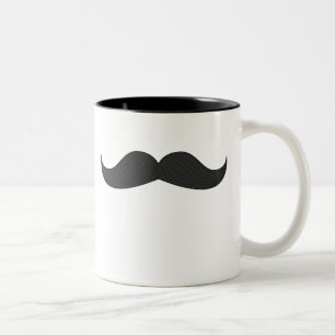 De Café Em Dois Tons Bigode sua caneca