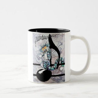 De Café Em Dois Tons Bluzkat na caneca da nota