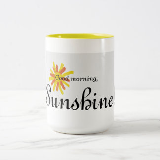 De Café Em Dois Tons Bom dia, luz do sol! caneca