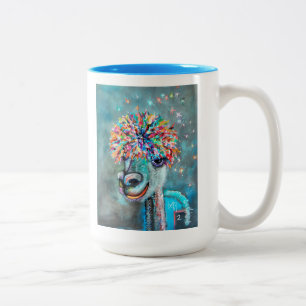 De Café Em Dois Tons Bossy Betty 2 Alpaca com caneca 19r