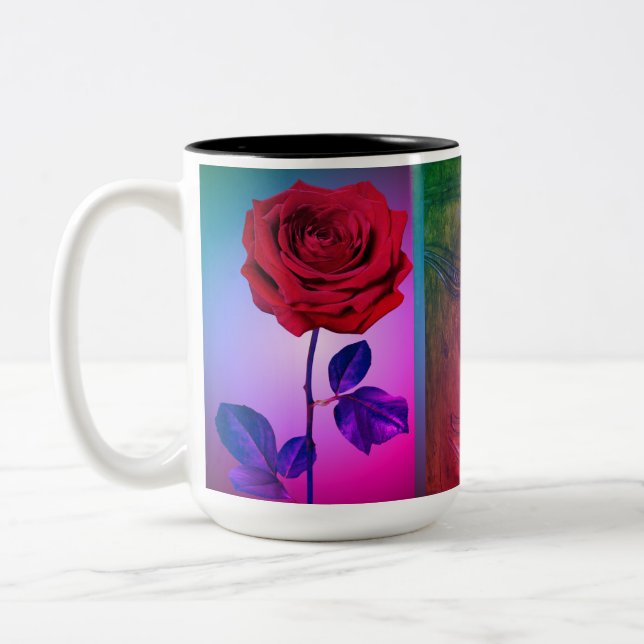 De Café Em Dois Tons BuddhaToday V1 #7 Zen Caneca - Buddha Rosa (Miami) (Esquerda)
