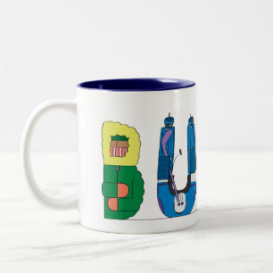 De Café Em Dois Tons BÚFALO da caneca , NY (BUF)