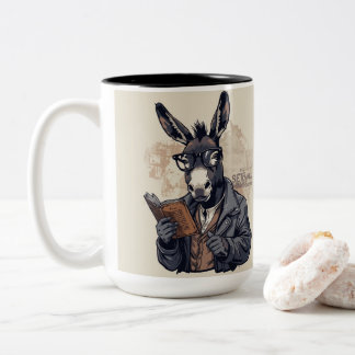 De Café Em Dois Tons Burro Sábio — Caneca