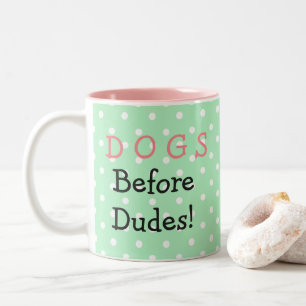 De Café Em Dois Tons Cães antes da caneca verde dos gajos