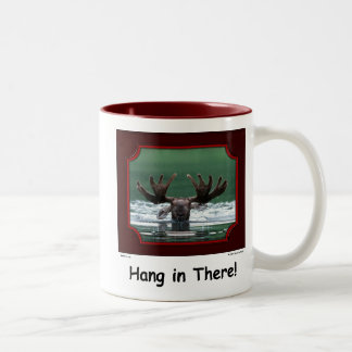De Café Em Dois Tons "Cair dentro lá!" Caneca dos alces
