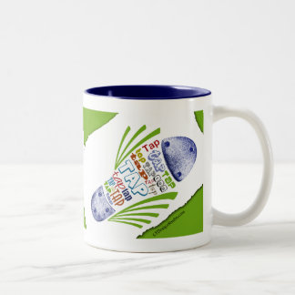De Café Em Dois Tons Calçados da torneira - caneca