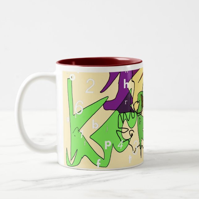 De Café Em Dois Tons camadas da caneca (Esquerda)