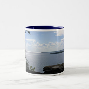 De Café Em Dois Tons Câmaras caneca da ilha, Door County