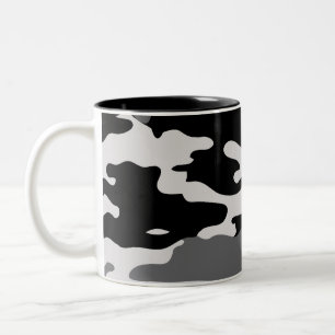 DE CAFÉ EM DOIS TONS CAMO PRETOS - CANECA