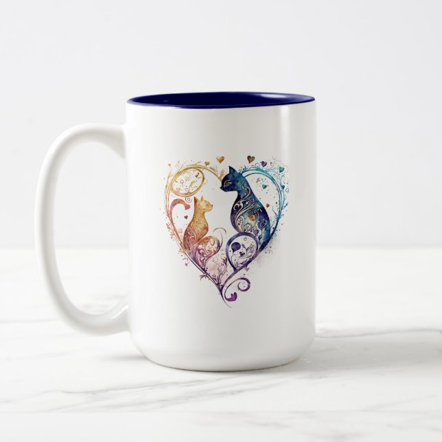 De Café Em Dois Tons Caneca (Esquerda)