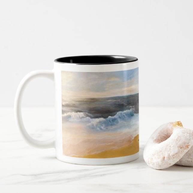 De Café Em Dois Tons Caneca (Com Donut)