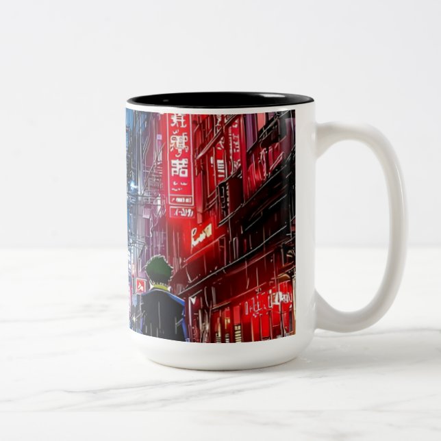 De Café Em Dois Tons caneca (Direita)