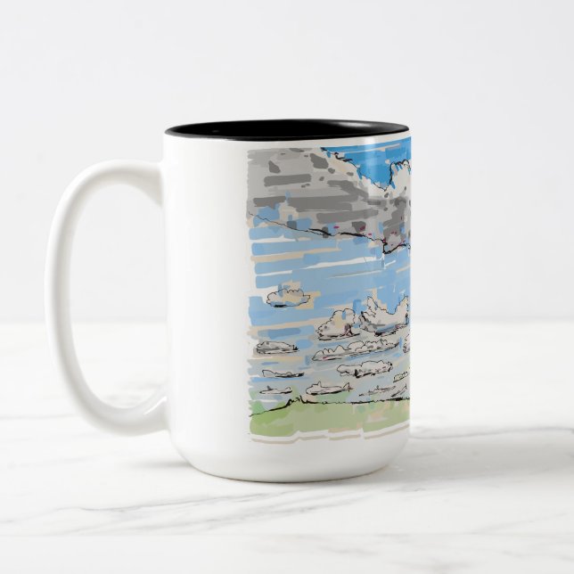 De Café Em Dois Tons Caneca (Esquerda)