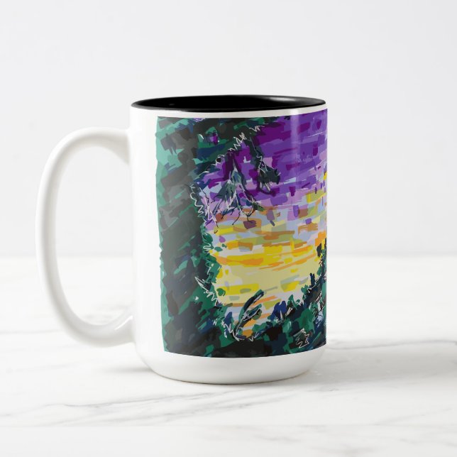 De Café Em Dois Tons Caneca (Esquerda)