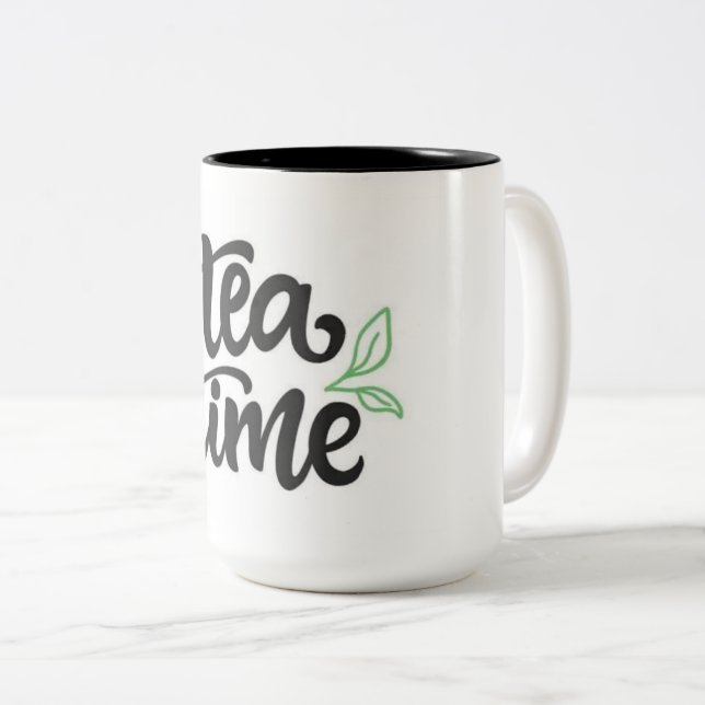 De Café Em Dois Tons Caneca (Frente Esquerda)