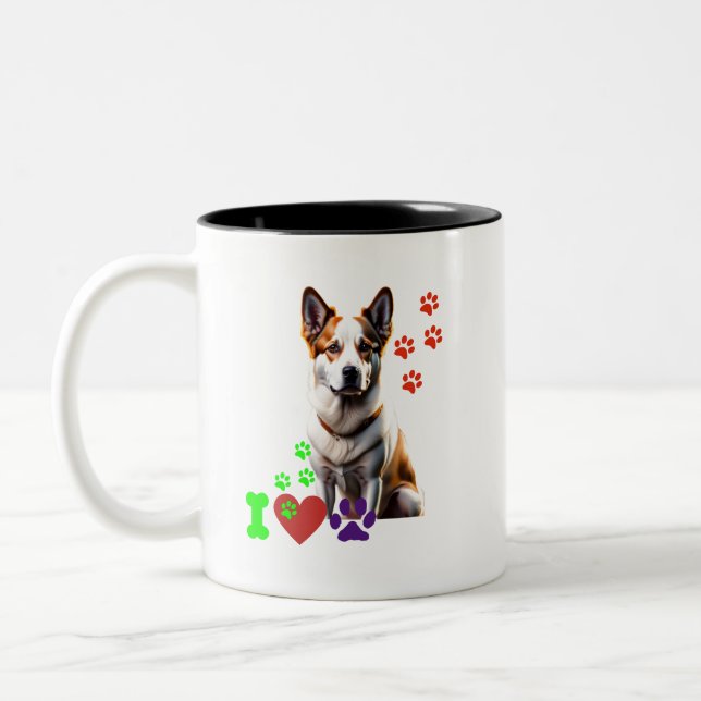 De Café Em Dois Tons Caneca (Esquerda)