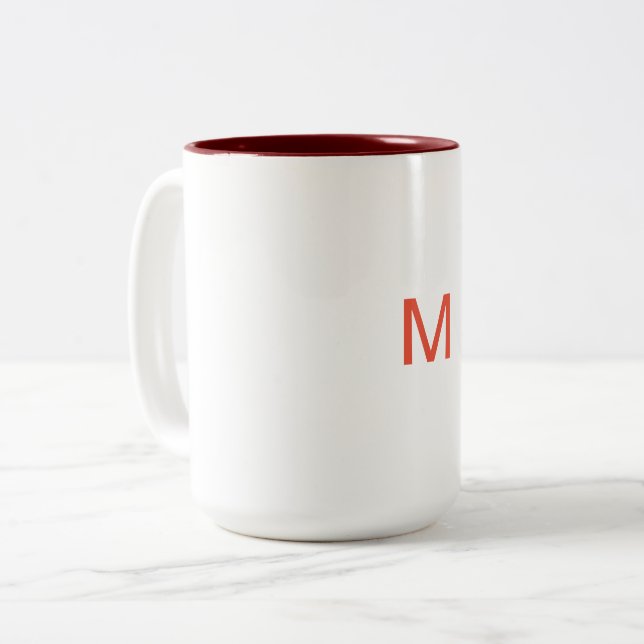 De Café Em Dois Tons Caneca (Frente Esquerda)