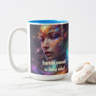 De Café Em Dois Tons Caneca