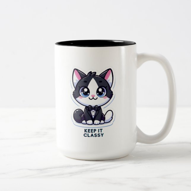 De Café Em Dois Tons Caneca (Direita)