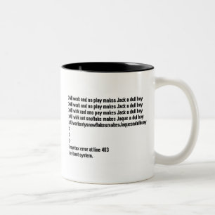 De Café Em Dois Tons caneca