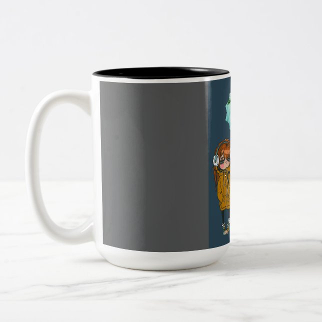 De Café Em Dois Tons Caneca (Esquerda)