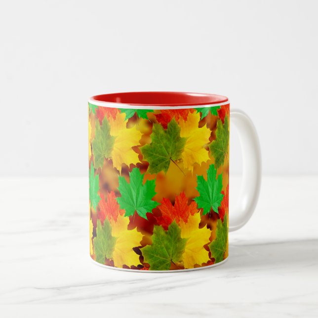 De Café Em Dois Tons Caneca (Frente Esquerda)
