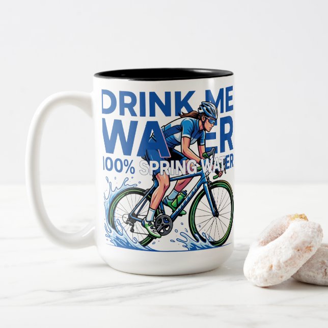 De Café Em Dois Tons caneca (Com Donut)
