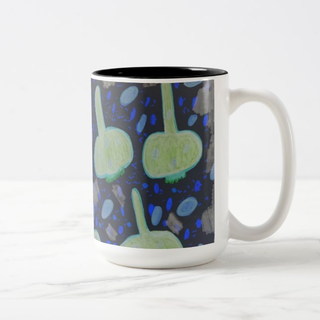 De Café Em Dois Tons caneca (Direita)