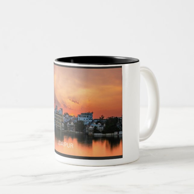 De Café Em Dois Tons Caneca (Frente Esquerda)